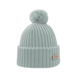 Superyellow Kide Pastel Mint Merino Wool Beanie (Unisex)