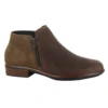 Naot Helm Soft Cognac Lthr/Antique Brown Suede Bootie (Women's) -Marlou Shoes Sales Shop 26030SQF