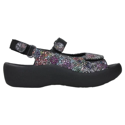 Wolky Jewel Black Multi Suede Sandal (Women's) 3 Wolky Jewel Black Multi Suede Sandal (Women's)