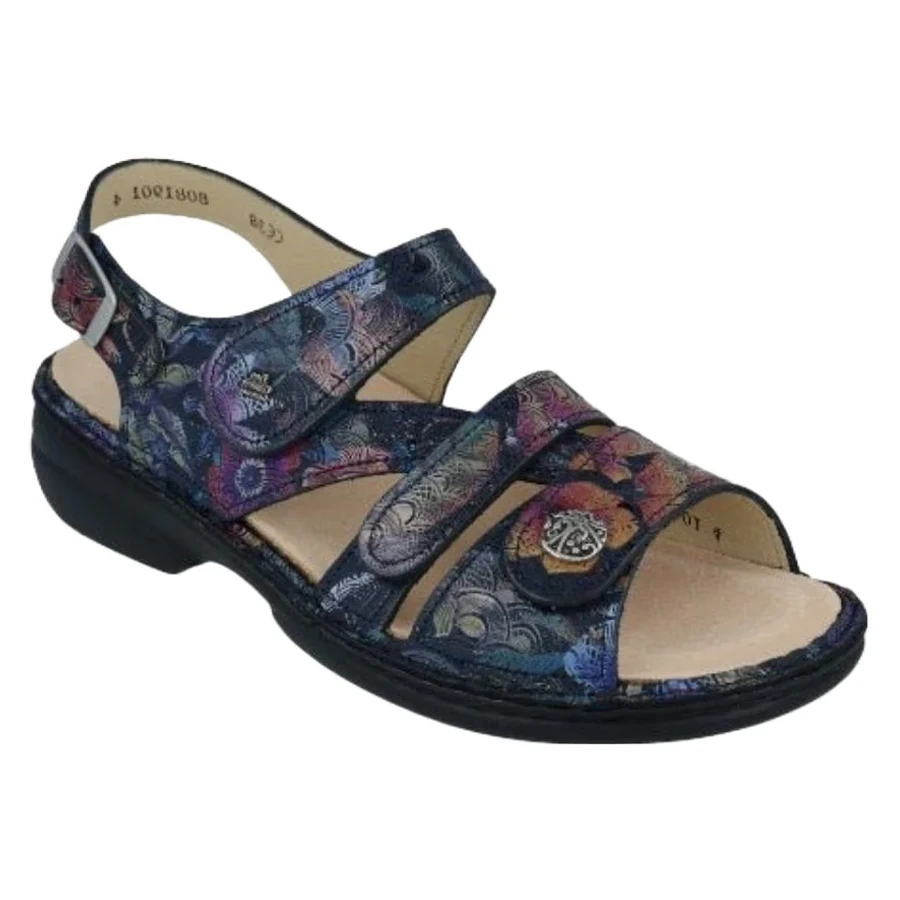 Finn Comfort Gomera Dark Blue Irpino Sandal (Women's) 3 Finn Comfort Gomera Dark Blue Irpino Sandal (Women's)