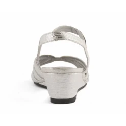 David Tate Admire Silver Wedge Heel (Women's) 7 David Tate Admire Silver Wedge Heel (Women's) -Marlou Shoes Sales Shop ADMIRESLV 3