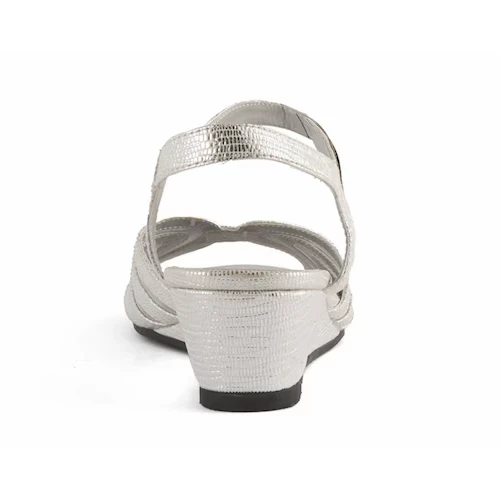 David Tate Admire Silver Wedge Heel (Women's) 5 David Tate Admire Silver Wedge Heel (Women's) - Image 3