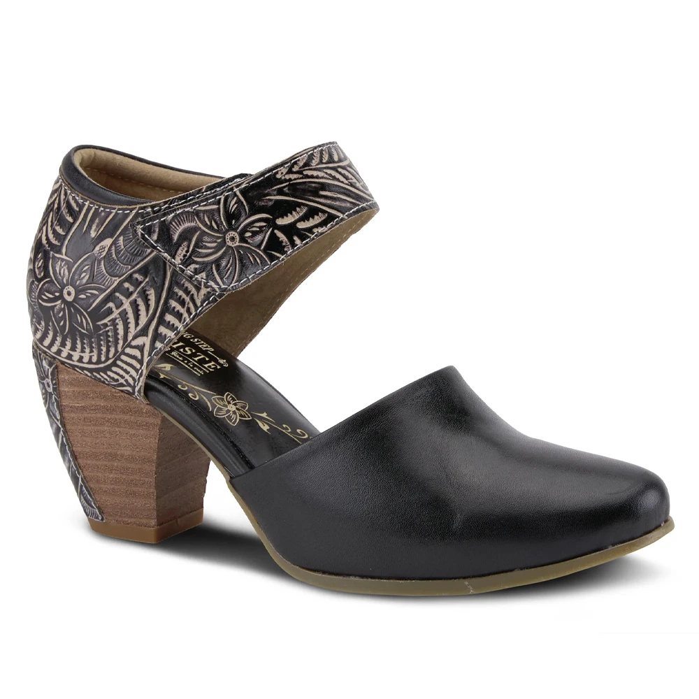 L'Artiste By Spring Step Toolie Black Leather (Women's) 3 L'Artiste By Spring Step Toolie Black Leather (Women's)