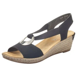 Marlou Shoes Sales Shop 15 Rieker Fanni H6 Wedge Sandal Black (Women's)