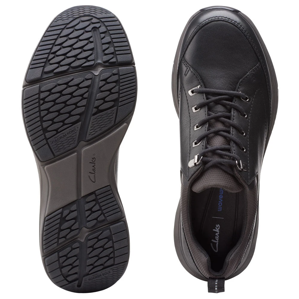 Clarks Wave 2.0 Vibe Black Leather (Men's) 9 Clarks Wave 2.0 Vibe Black Leather (Men's) - Image 7
