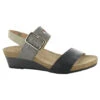 Naot Dynasty Wedge Black/Grey/Beige (Women's) -Marlou Shoes Sales Shop BlkGry 1