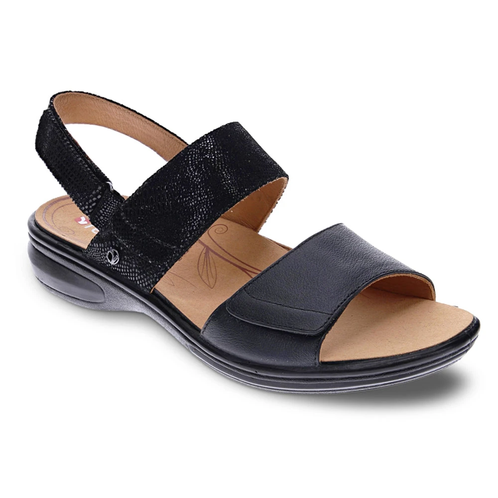 Revere Como Sandal Black Lizard (Women's) 3 Revere Como Sandal Black Lizard (Women's)
