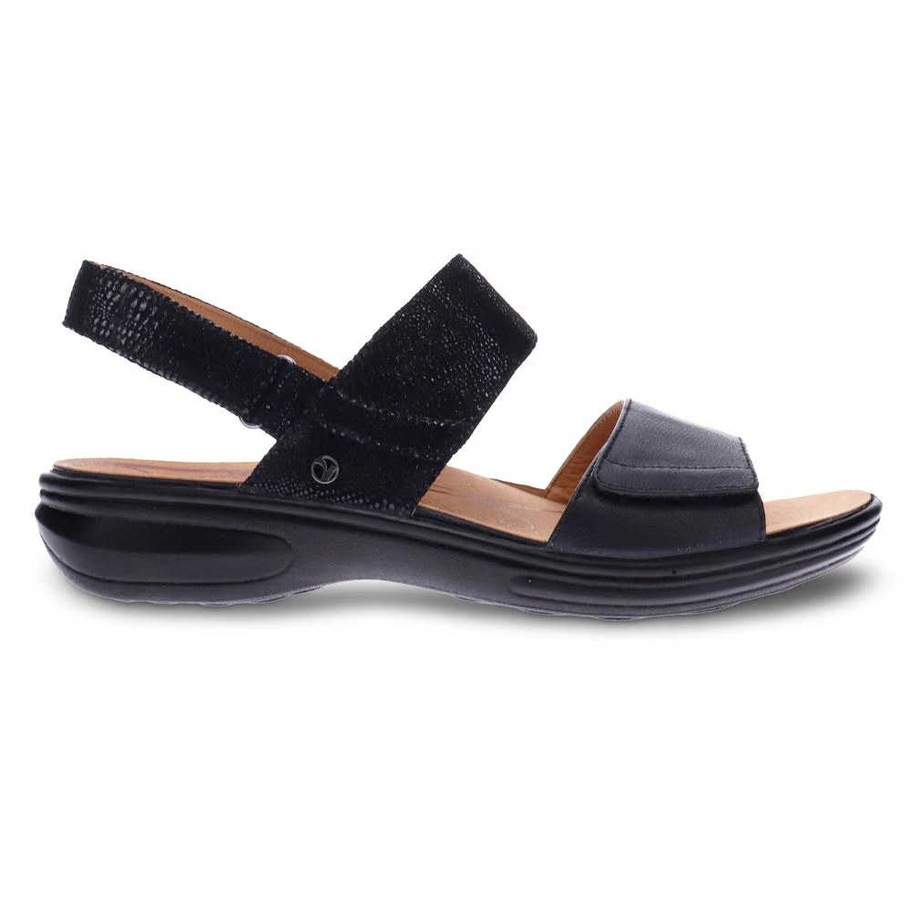 Revere Como Sandal Black Lizard (Women's) 4 Revere Como Sandal Black Lizard (Women's) - Image 2