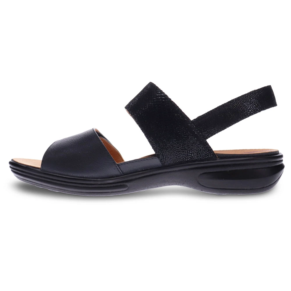 Revere Como Sandal Black Lizard (Women's) 5 Revere Como Sandal Black Lizard (Women's) - Image 3