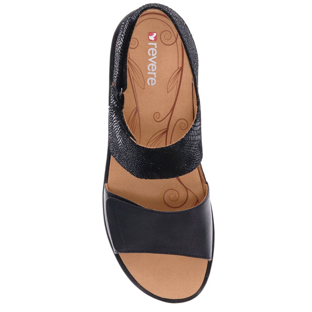 Revere Como Sandal Black Lizard (Women's) 8 Revere Como Sandal Black Lizard (Women's) - Image 6