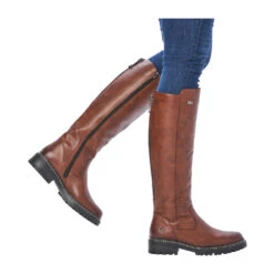Remonte D0B72-22 Stefanie 72 Tall Boot Chestnut Leather (Women's) -Marlou Shoes Sales Shop Che 2
