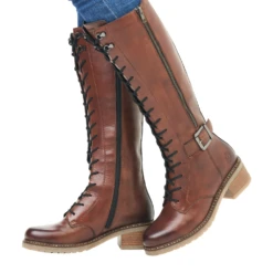 Remonte D1A74-22 Aida Tall Leather Chestnut Boot (Women's) -Marlou Shoes Sales Shop D1A7422 10