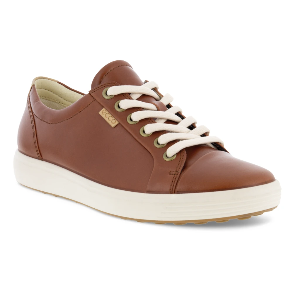 Ecco Soft 7 Cognac Leather Sneaker (Women's) 3 Ecco Soft 7 Cognac Leather Sneaker (Women's)