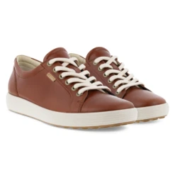 Ecco Soft 7 Cognac Leather Sneaker (Women's) 18 Ecco Soft 7 Cognac Leather Sneaker (Women's) -Marlou Shoes Sales Shop EccoCogna 7