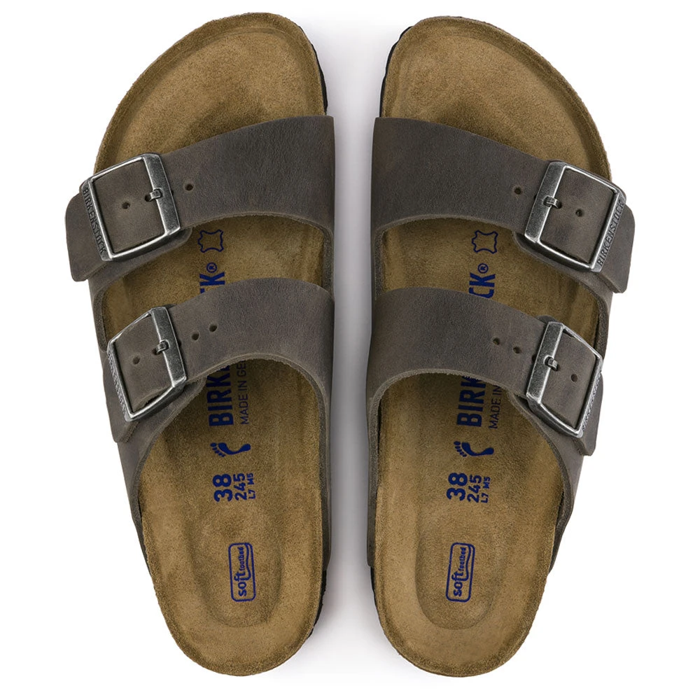Birkenstock Arizona Soft Footbed Sandal Iron Oiled Nubuck (Women's) 4 Birkenstock Arizona Soft Footbed Sandal Iron Oiled Nubuck (Women's) - Image 2