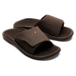 OluKai Nalu Slide Sandal Dark Java (Men's) -Marlou Shoes Sales Shop Java 4