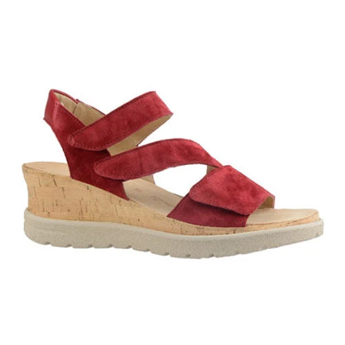 Hartjes Graz Wedge Sandal Red (Women's) 3 Hartjes Graz Wedge Sandal Red (Women's)