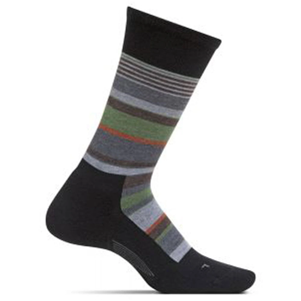 Feetures Be Bold Cushion Crew Socks In Black Multi (Men's) 3 Feetures Be Bold Cushion Crew Socks In Black Multi (Men's)