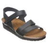 Naot Kayla Sandal Black Leather (Women's) -Marlou Shoes Sales Shop MAR00895