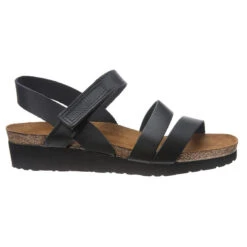 Naot Kayla Sandal Black Leather (Women's) -Marlou Shoes Sales Shop MAR00895C
