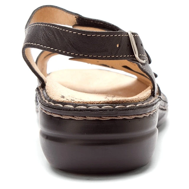 Finn Comfort Gomera Sandal Black Plisseelight (Women's) 5 Finn Comfort Gomera Sandal Black Plisseelight (Women's) - Image 3