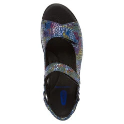 Wolky Pichu Sandal In Jeans Blue Mulit Color Fantasy (Women's) -Marlou Shoes Sales Shop MAR02432D
