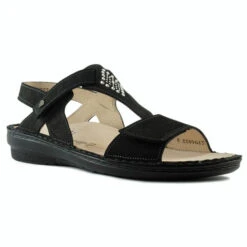 Marlou Shoes Sales Shop 11 Finn Comfort Calvia Sandal Black Nubuck (Women's)