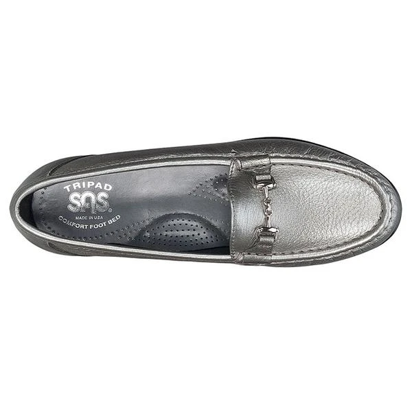 SAS Metro Loafer Pewter Leather (Women's) 5 SAS Metro Loafer Pewter Leather (Women's) - Image 3