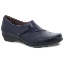 Dansko Franny Slip-On Navy Milled Nappa (Women's)