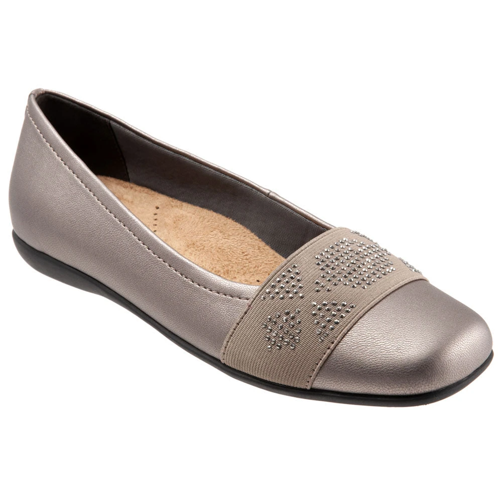 Trotters Samantha Pewter Metallic Gem (Women's) 3 Trotters Samantha Pewter Metallic Gem (Women's)