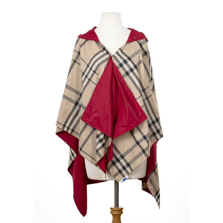 RAINRAPS RainRap Hooded Jester Red & Plaid (Women's) 4 RAINRAPS RainRap Hooded Jester Red & Plaid (Women's) - Image 2