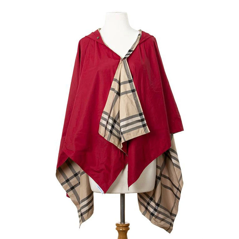 RAINRAPS RainRap Hooded Jester Red & Plaid (Women's) 5 RAINRAPS RainRap Hooded Jester Red & Plaid (Women's) - Image 3