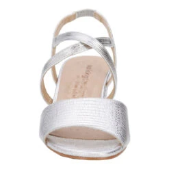 Walking Cradles Liza Heel Silver Lizard Print Leather (Women's) -Marlou Shoes Sales Shop Sil 5