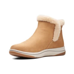 Clarks Breeze Fur Bootie Tan (Women's) 12 Clarks Breeze Fur Bootie Tan (Women's) -Marlou Shoes Sales Shop Tan 4 62f8ba40 05dc 4f4a 85d4 f7105f8b3a0d
