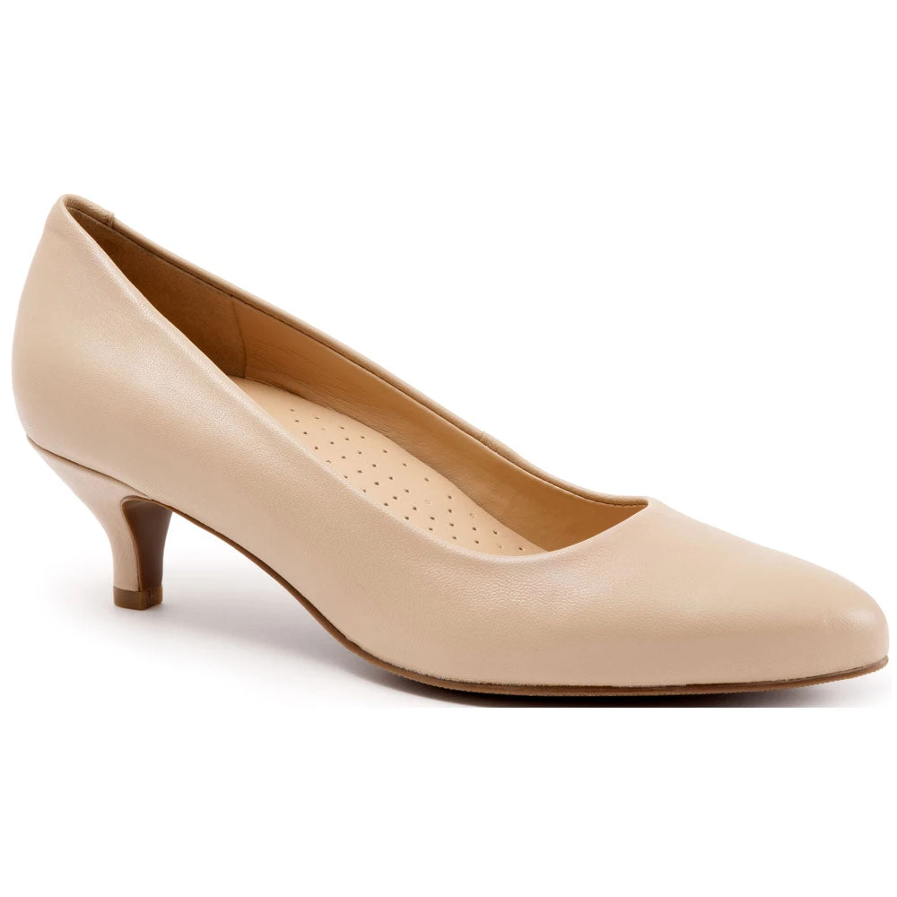 Trotters Kiera Heel Nude Leather (Women's) 3 Trotters Kiera Heel Nude Leather (Women's)