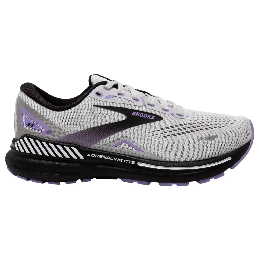 Brooks Adrenaline GTS 23 Grey/Black/Purple Running Shoe (Women's) 4 Brooks Adrenaline GTS 23 Grey/Black/Purple Running Shoe (Women's) - Image 2
