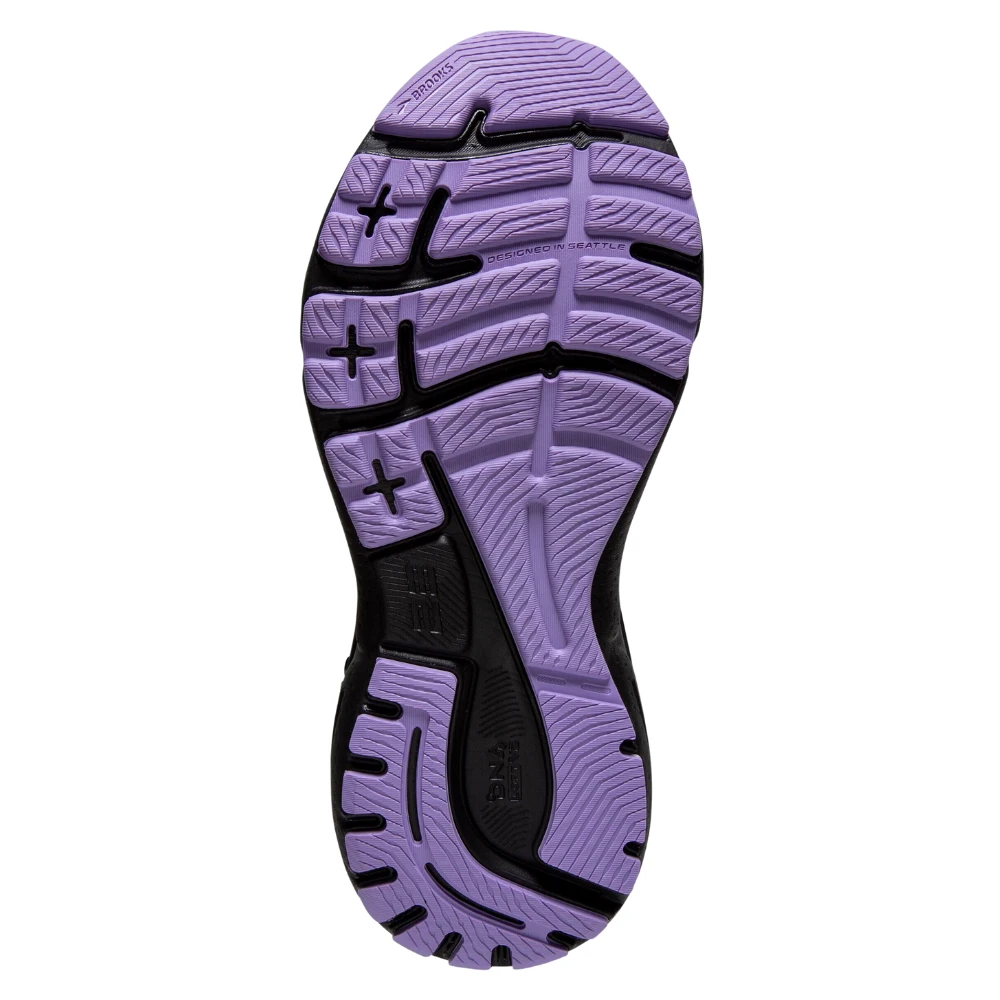 Brooks Adrenaline GTS 23 Grey/Black/Purple Running Shoe (Women's) 9 Brooks Adrenaline GTS 23 Grey/Black/Purple Running Shoe (Women's) - Image 7