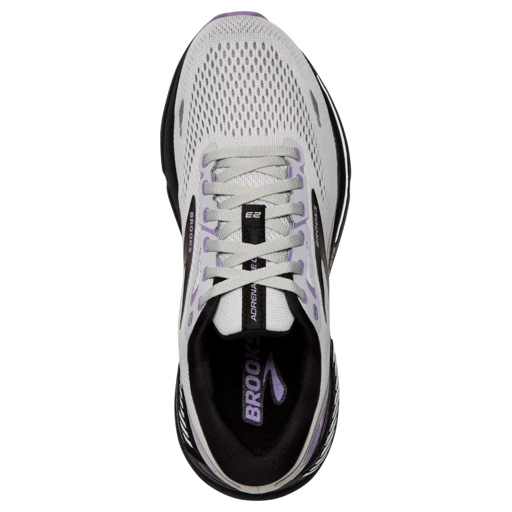 Brooks Adrenaline GTS 23 Grey/Black/Purple Running Shoe (Women's) 8 Brooks Adrenaline GTS 23 Grey/Black/Purple Running Shoe (Women's) - Image 6