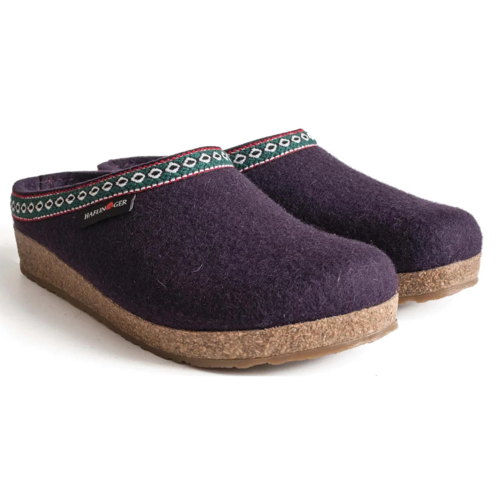 Haflinger GZ Eggplant Wool Slipper (Women's) 3 Haflinger GZ Eggplant Wool Slipper (Women's)