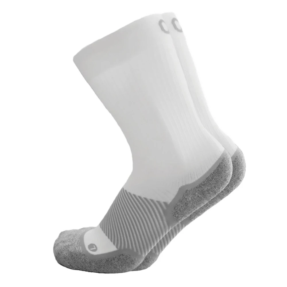 OS1st Wide Wellness Performance Crew White Socks (Unisex) 3 OS1st Wide Wellness Performance Crew White Socks (Unisex)