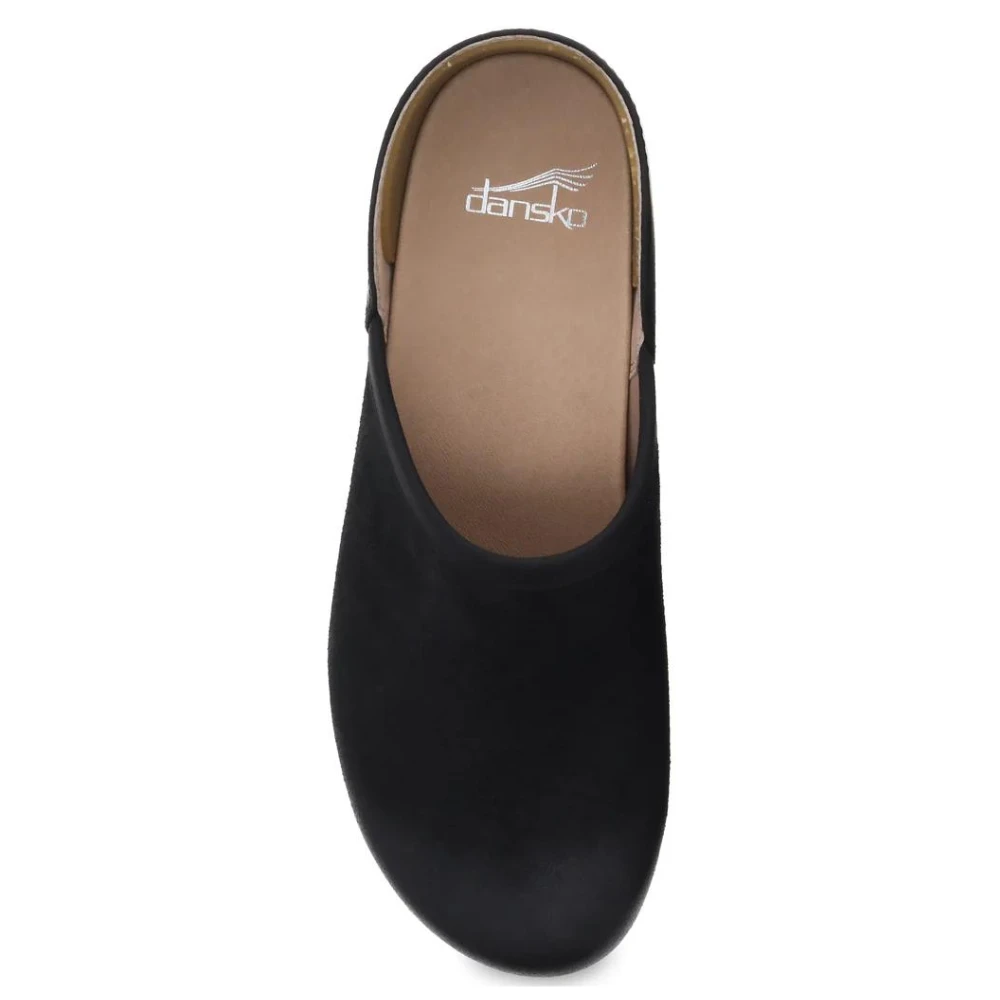 Dansko Brenna Black Burnished Suede Clog (Women's) 5 Dansko Brenna Black Burnished Suede Clog (Women's) - Image 3