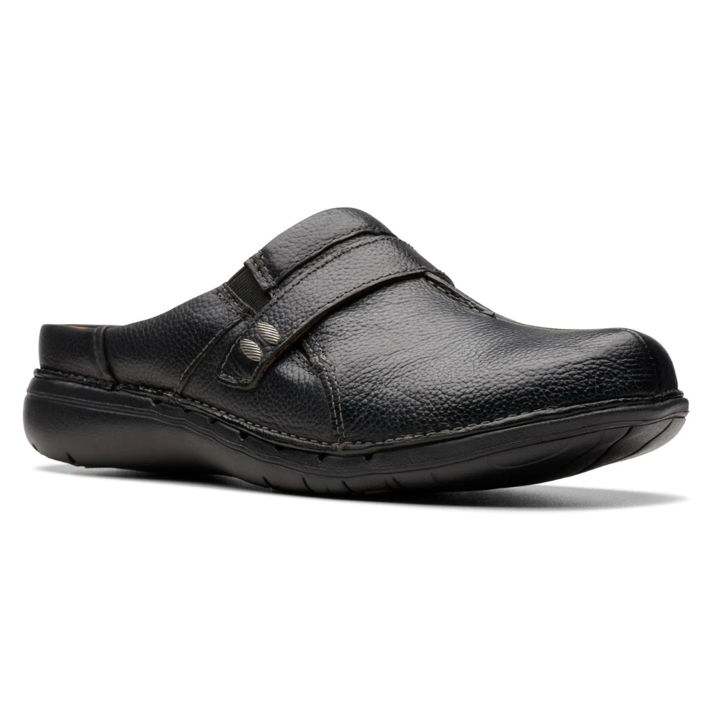 Clarks Un Loop Ease Black Leather Mule (Women's) 3 Clarks Un Loop Ease Black Leather Mule (Women's)