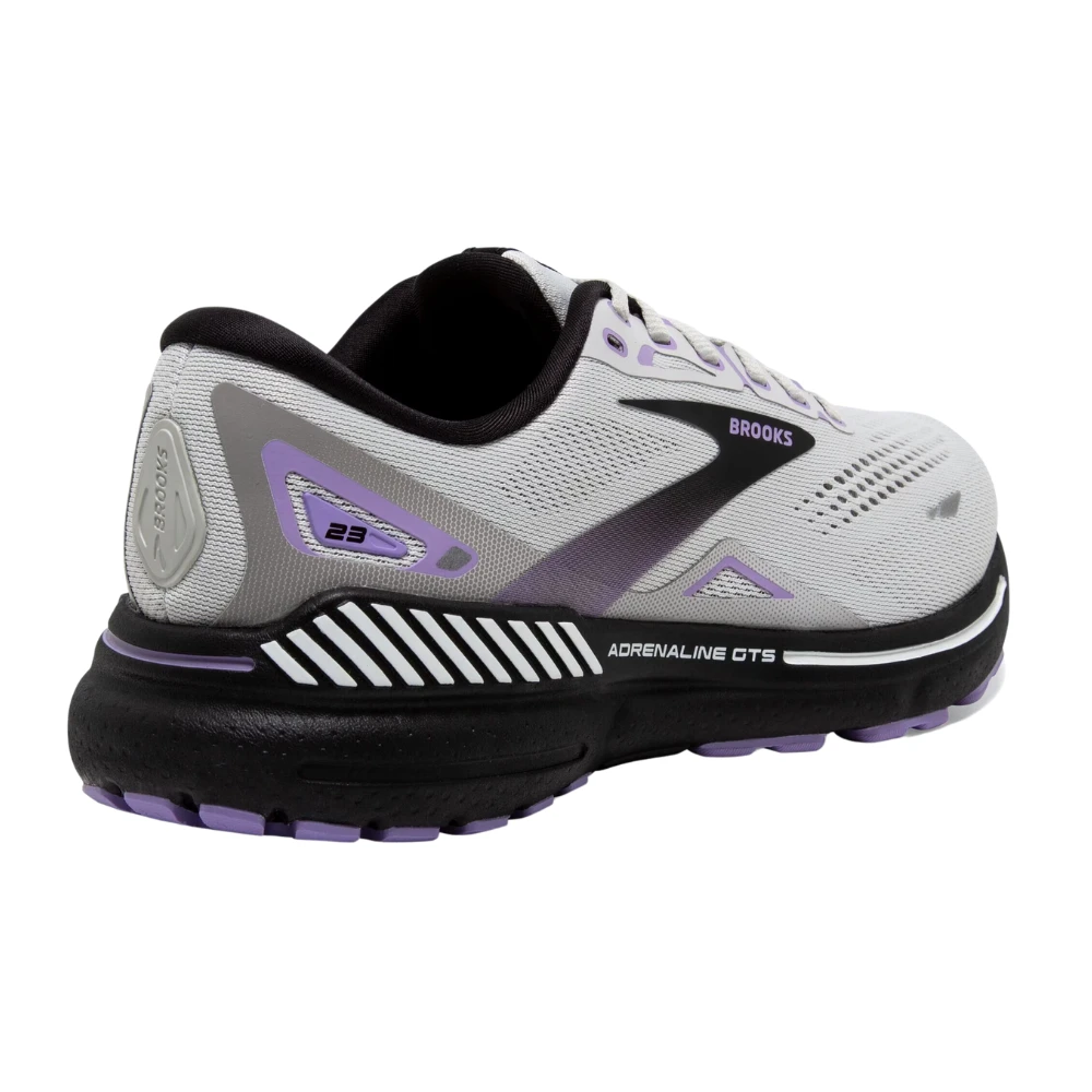 Brooks Adrenaline GTS 23 Grey/Black/Purple Running Shoe (Women's) 7 Brooks Adrenaline GTS 23 Grey/Black/Purple Running Shoe (Women's) - Image 5