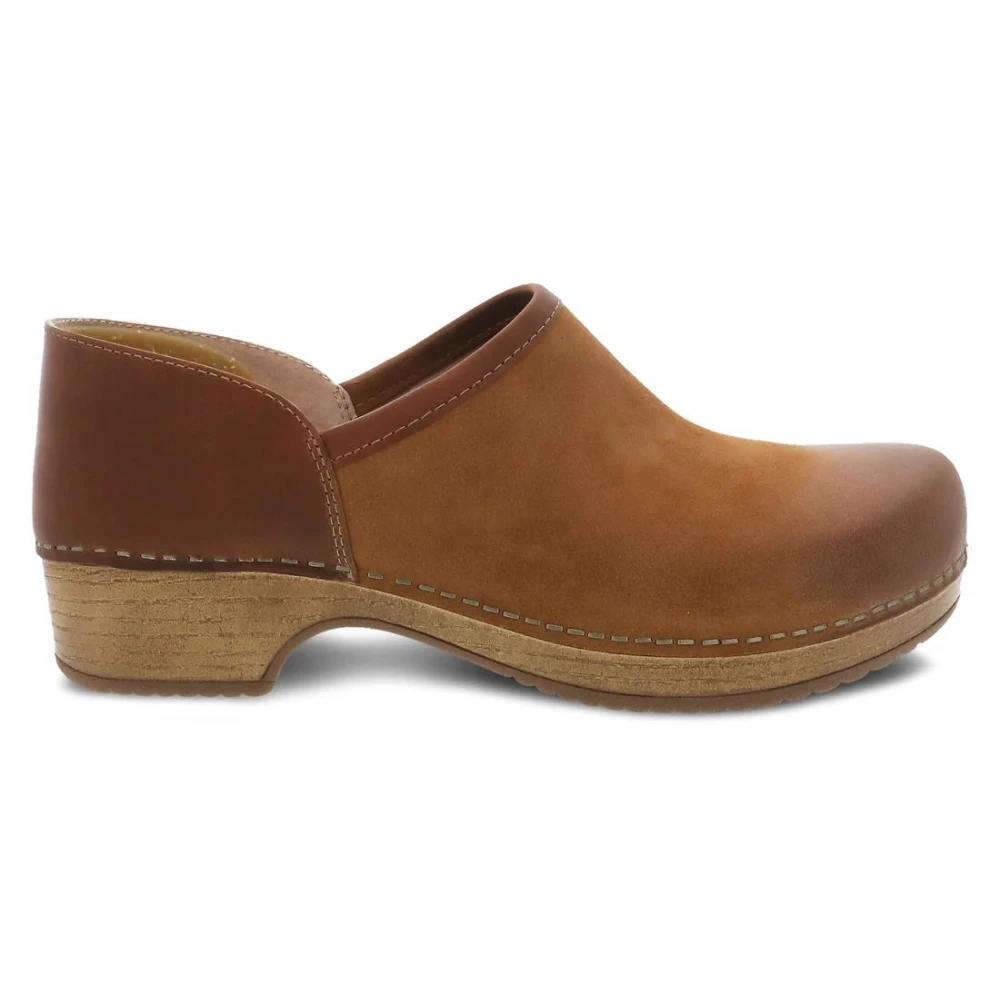 Dansko Brenna Tan Burnished Suede Clog (Women's) 4 Dansko Brenna Tan Burnished Suede Clog (Women's) - Image 2