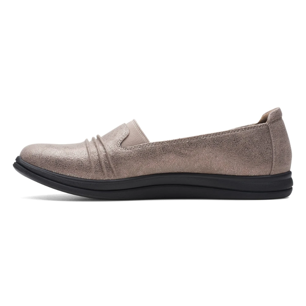 Clarks Breeze Sol Taupe Metal Slip-On (Women's) 6 Clarks Breeze Sol Taupe Metal Slip-On (Women's) - Image 4