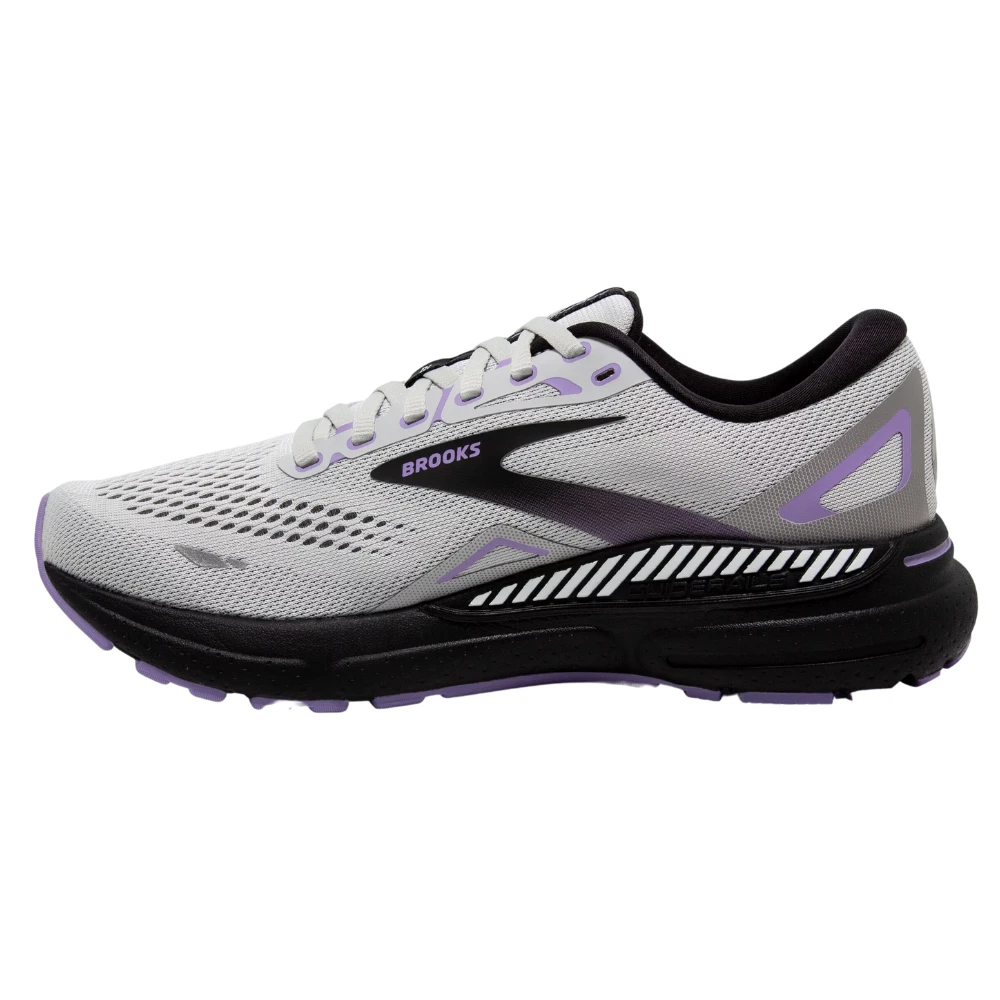 Brooks Adrenaline GTS 23 Grey/Black/Purple Running Shoe (Women's) 5 Brooks Adrenaline GTS 23 Grey/Black/Purple Running Shoe (Women's) - Image 3