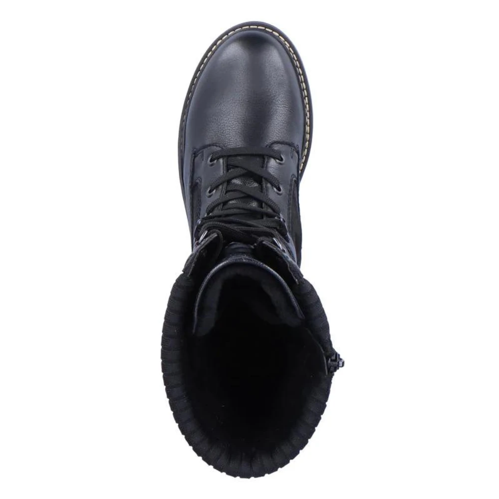 Remonte D0B76 Stefanie 76 Black Leather High Boot (Women's) 6 Remonte D0B76 Stefanie 76 Black Leather High Boot (Women's) - Image 4