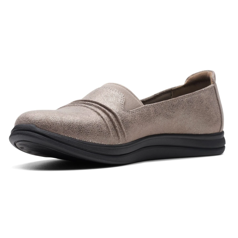 Clarks Breeze Sol Taupe Metal Slip-On (Women's) 5 Clarks Breeze Sol Taupe Metal Slip-On (Women's) - Image 3