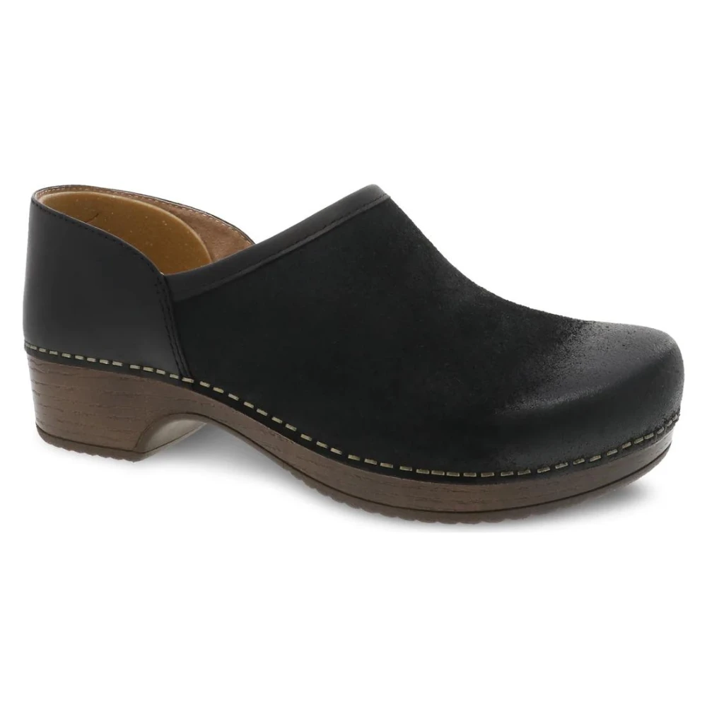 Dansko Brenna Black Burnished Suede Clog (Women's) 3 Dansko Brenna Black Burnished Suede Clog (Women's)