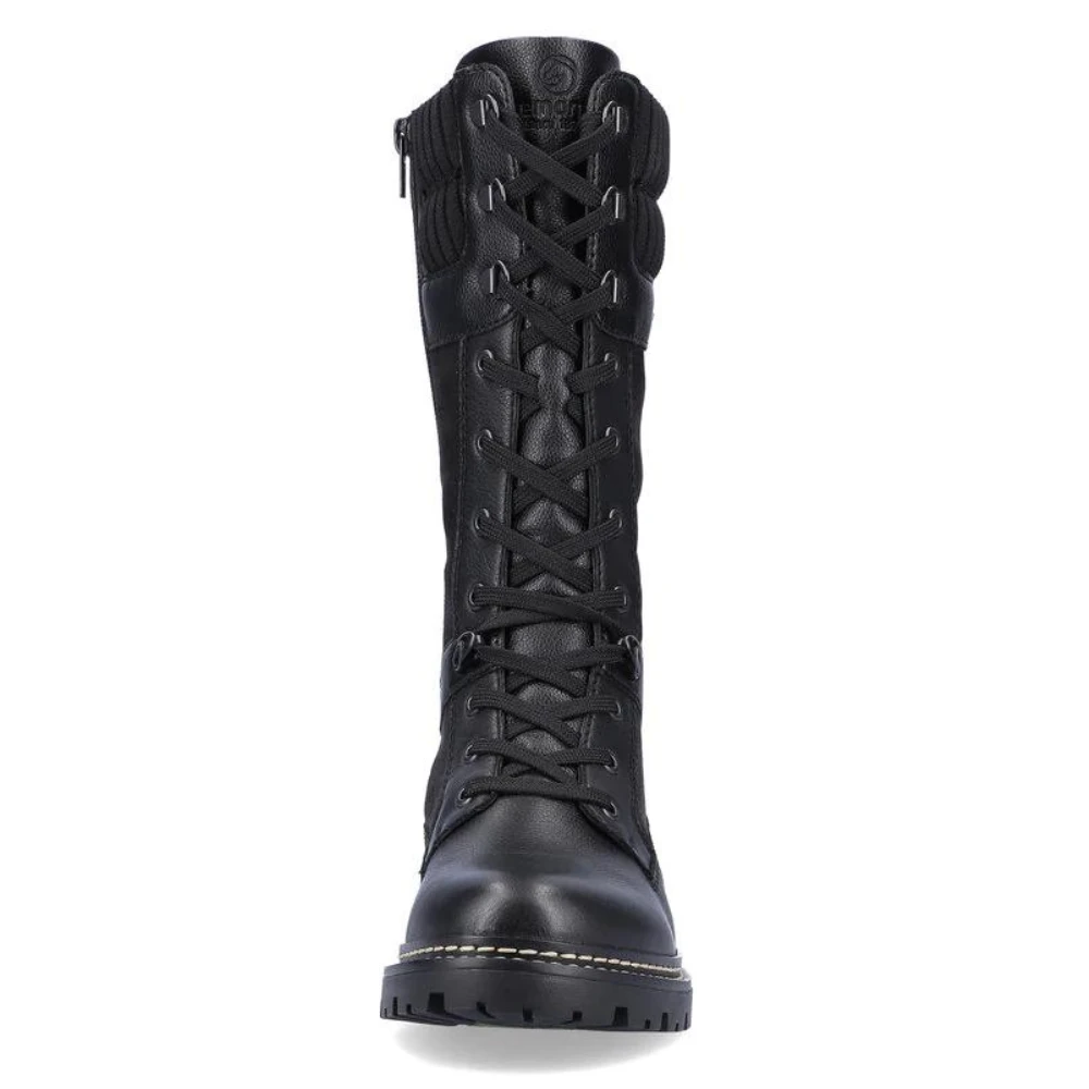 Remonte D0B76 Stefanie 76 Black Leather High Boot (Women's) 8 Remonte D0B76 Stefanie 76 Black Leather High Boot (Women's) - Image 6